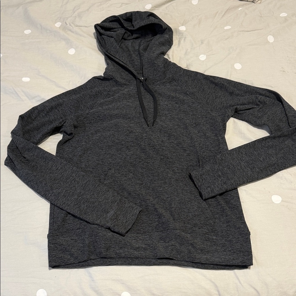 Outdoor Voices CloudKnit Dark Gray Hoodie Sweater